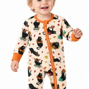 Cozy Cat On Thanksgiving Bamboo Convertible Zippy