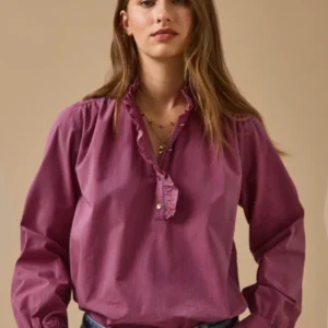 Gestreifte Damenbluse - Noémie-Modell