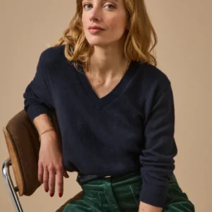 Damenpullover mit V-Ausschnitt - Cashmere-Kollektion