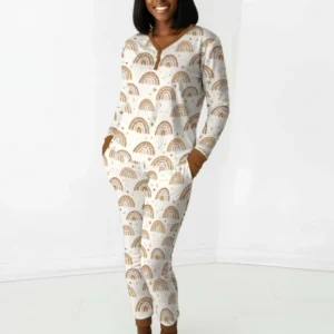 Back Lives Matter Rainbow Bamboo Women Pajama Set