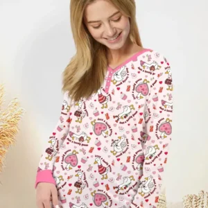 Valentine Silly Goose Bamboo Women Pajama Set