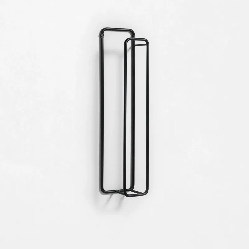 Porta salvietta verticale da parete GUMI | Nero