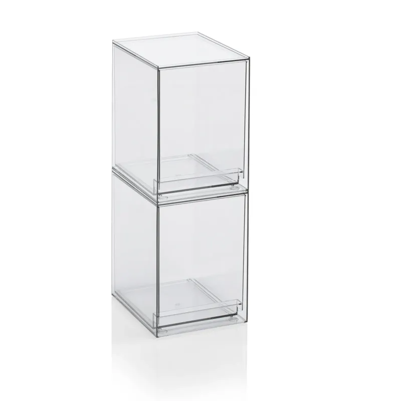 Set 2 contenitori con cassetto estraibile KLIA-C