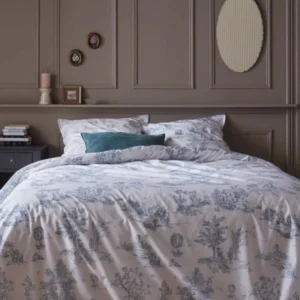 Bettbezug aus Baumwoll-Perkal « Toile de Jouy-Esprit »