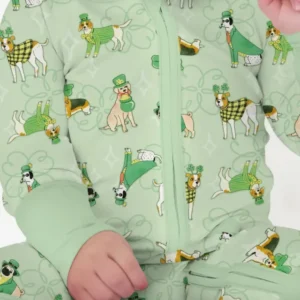 St. Patrick's Day Puppies Bamboo Convertible Zippy