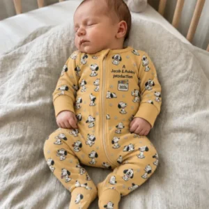 New Cutie Production Bamboo Zipper Footie