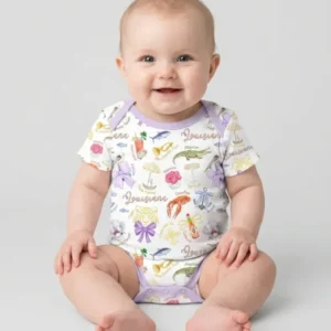 Louisiana Preppy Summer Bamboo Bodysuit