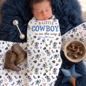 Little Cutie Cow swaddle blanket