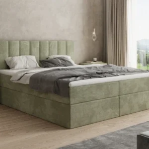 Boxspringbett Sofia in Cord mit Stauraum
