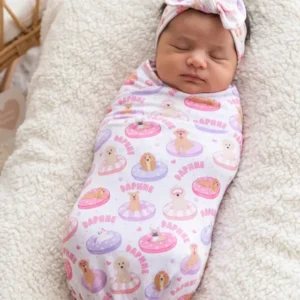 Puppy Playland Bamboo Swaddle Blanket
