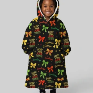 Little Miss Juneteenth Bamboo Blanket Hoodie