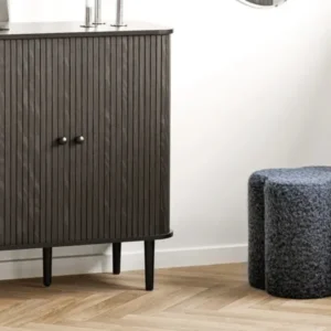 Beistellhocker Mercury - aus blauem Polyester
