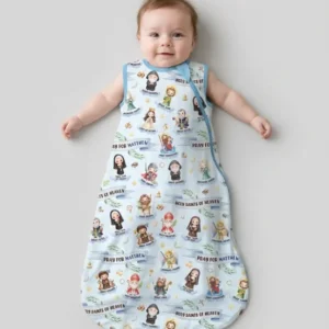 Holy Saints of Heaven Custom Name Bamboo Sleep Bag