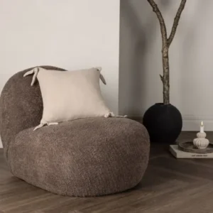 Kissenbezug Ambiente - 40x40 cm in Beige, Dunkelgrau und Weiß