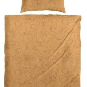Hahn Feinbiber Bettwäsche Gold #farbe_