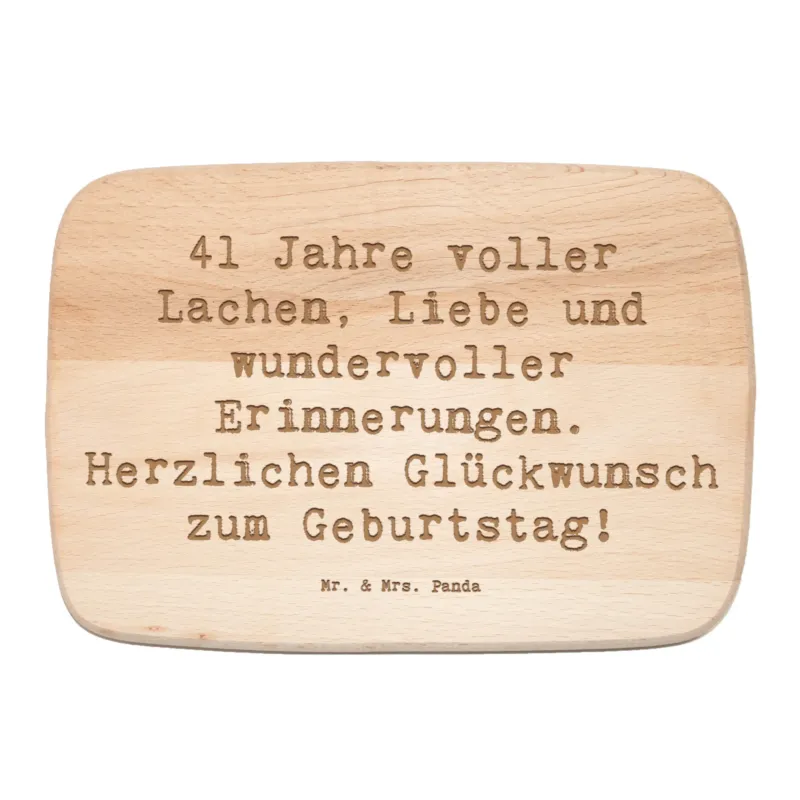 Frühstücksbrett Spruch 41. Geburtstag Freude|p:1731733|h:b532defc63daac21b9bb551a49624d36