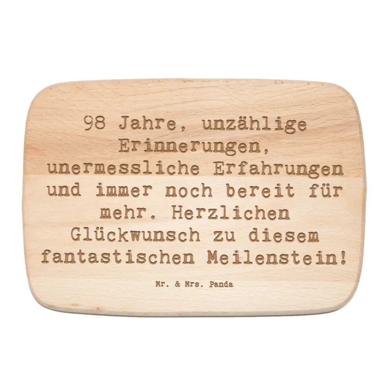 Frühstücksbrett Spruch 98. Geburtstag|p:1741336|h:a3c65409820b7c749dc50c51acc6fc15