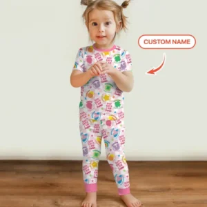 God Says I Am St. Patrick’s Day Custom Name Family Matching Bamboo Two Piece Short Sleeve Pajama Set