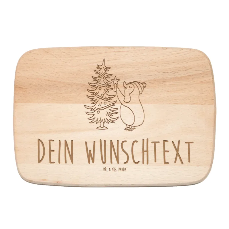 Personalisiertes Frühstücksbrett Pinguin Weihnachtsbaum|p:1917942|h:2ddec64e4c10b73941b4829f37f431d0