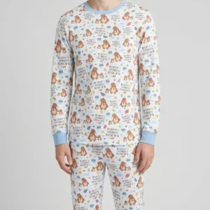 First Father's Day Daddy Bear Family Matching Bamboo Men's Pajama Set