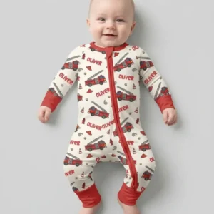 Custom Name Future Firefighters Bamboo Convertible Zippy