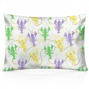 Mardi Gras Crawfish Family Matching Bamboo Pillow Case