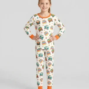 Stay Wild Flower Child Bamboo Two Piece Long Sleeve Pajama Set