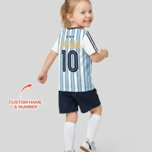Custom Name Argentina Spirit Bamboo Two Piece Short Sleeve Shorts Pajama Set