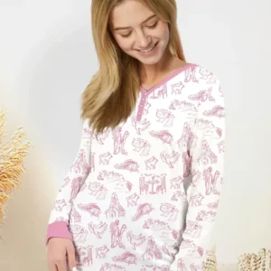 Psalm 23 Sketch Bamboo Women Pajama Set