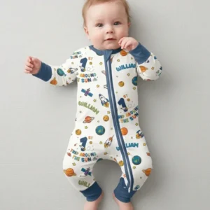 Birthday Trip Around The Sun Custom Name & Age Bamboo Convertible Zippy