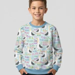 Teacher Teacher Teacher Funny Seagull Bamboo Crewneck Sweatshirt
