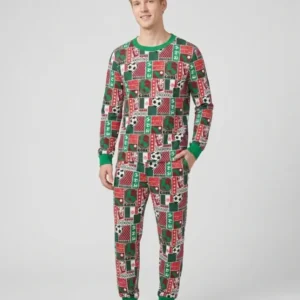 World Soccer Vamos Mexico Bamboo Men's Pajama Set