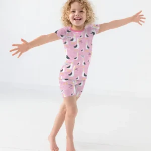Funny Seagull MOM Two Piece Short Sleeve Shorts Pajama Set