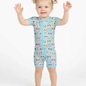 Floral Skull Bamboo Shorty Zippy