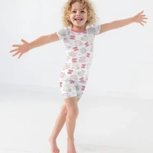 A Child Of God Girl Bamboo Two Piece Short Sleeve Shorts Pajama Set