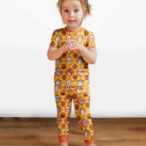 Monster Mix Bamboo Two Piece Short Sleeve Pajama Set
