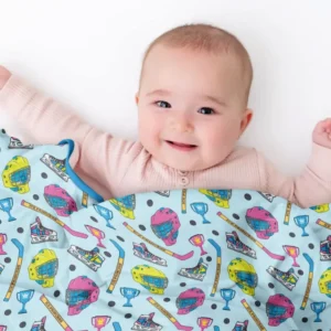 The Ice Hockey Princess Bamboo Blanket