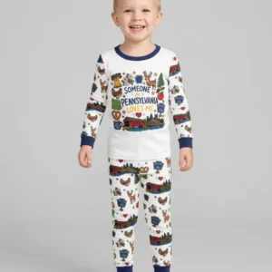 Someone in Pennsylvania Loves Me Bamboo Two Piece Long Sleeve Pajama Set