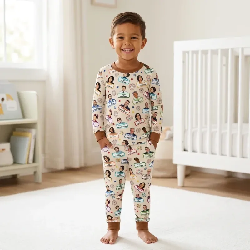 Famous Latin American Hispanic Heritage Bamboo Two Piece Long Sleeve Pajama Set
