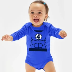 Baby Fantastic Hero Halloween Costume Bamboo Bodysuit