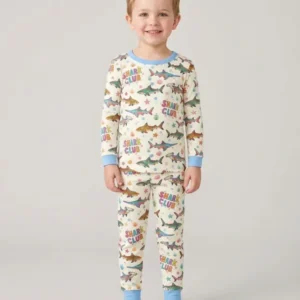 Shark Club Bamboo Two Piece Long Sleeve Pajama Set