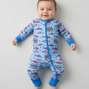 Stars and Stripes Fish Bamboo Convertible Zippy