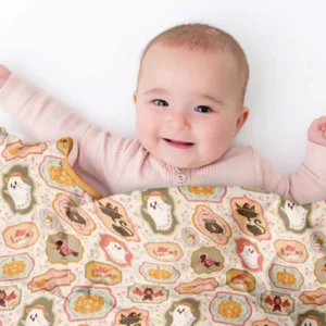 Cute Vintage Magical Cottage Style Halloween Bamboo Blanket