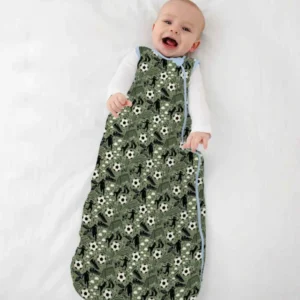 Sage Green Soccer Dreams Bamboo Sleep Bag