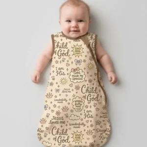 Child Of God Jesus Loves Me Bamboo Sleep Bag