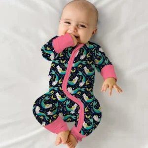 Midnight Mermaid Cats Bamboo Convertible Zippy