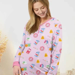 Scientist Lover Family Matching Bamboo Women Pajama Set