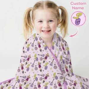 Custom Name Mini Rockstar Blanket