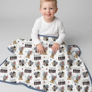 Honor the Brave Family Matching Bamboo Blanket