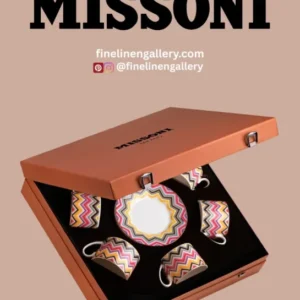 MARRAKECH Luxury box Set 6 Pcs. Coffee Cup & Saucer - Palais Royal Linen Gallery